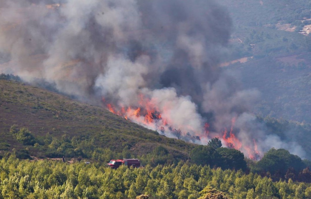 إخماد حريق غابة إكاون بجماعة عبد الغاية السواحل بإقليم الحسيمة