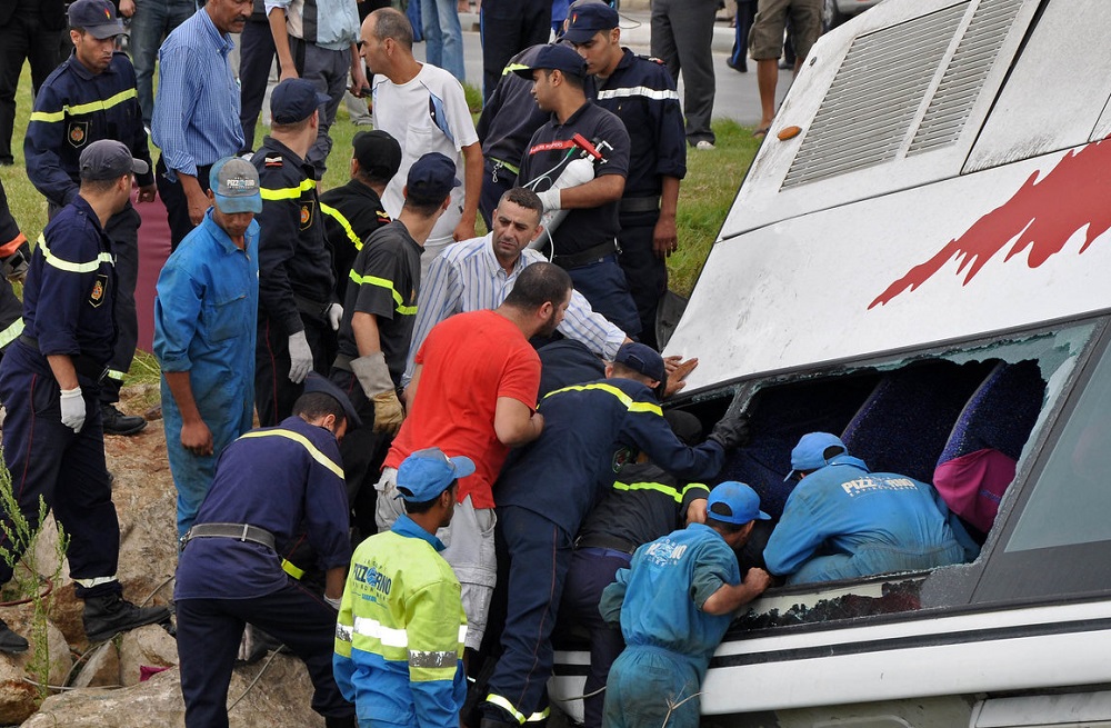 ارتفاع حصيلة ضحايا حادثة انقلاب حافلة ضواحي خريبكة إلى 23 قتيلا