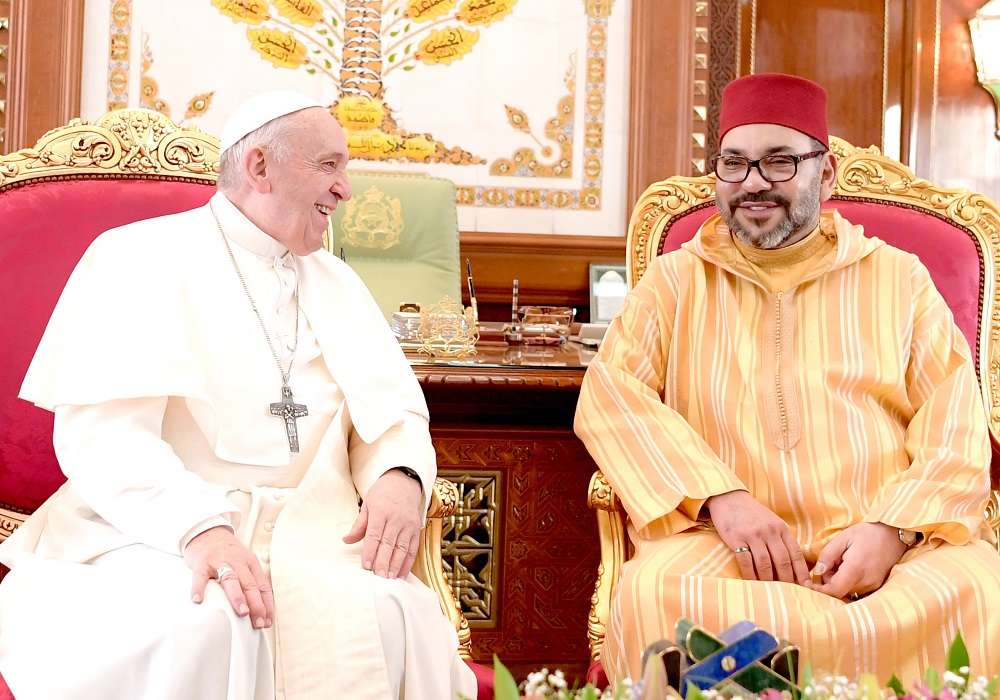  البابا فرنسيس يهنئ الملك ويتضرع إلى الله كي يظل المغاربة "صناع سلام" 