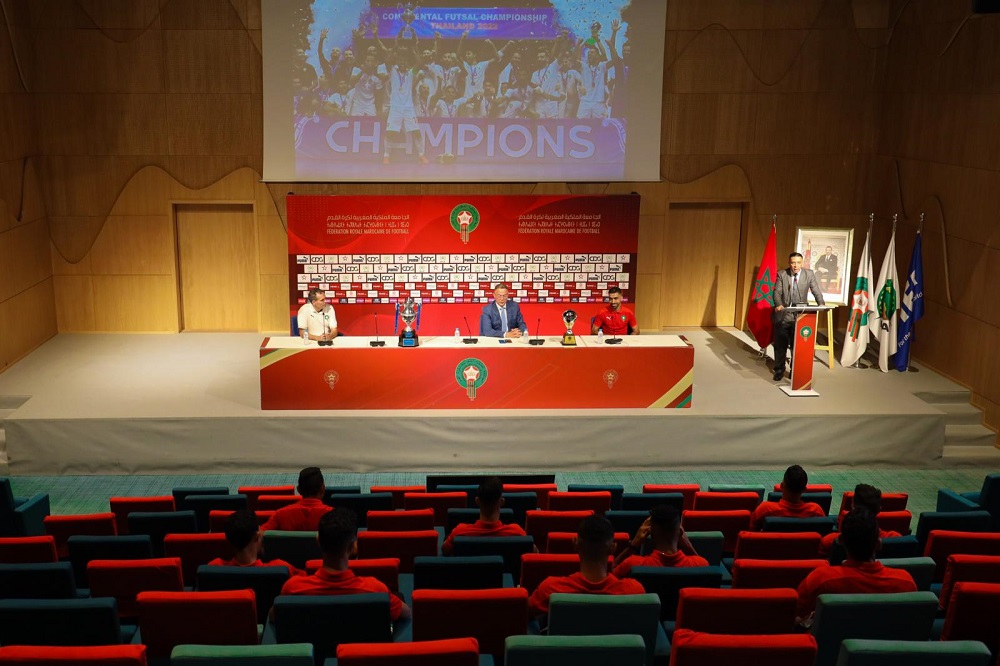 لقجع لمنتخب الفوتسال: الهدف القادم هو الوصول إلى نصف نهائي كأس العالم