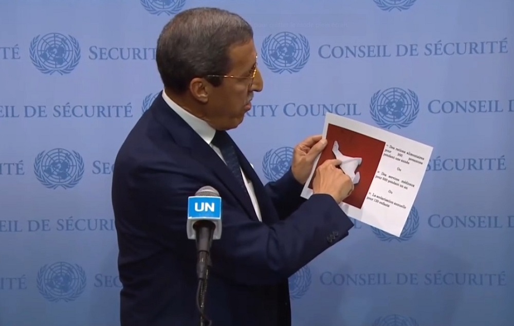 عمر هلال يفحم ممثل الجزائر خلال مؤتمر للأمم المتحدة