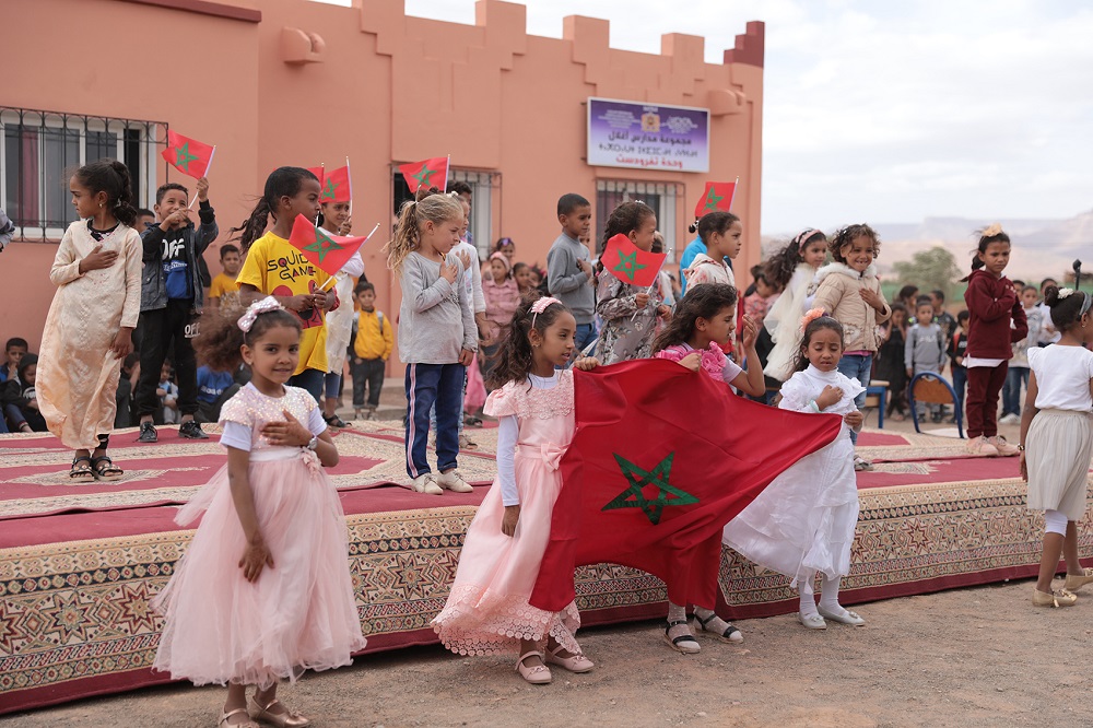 مجموعة البنك الشعبي تجدد مدرسة تافروداست بزاكورة