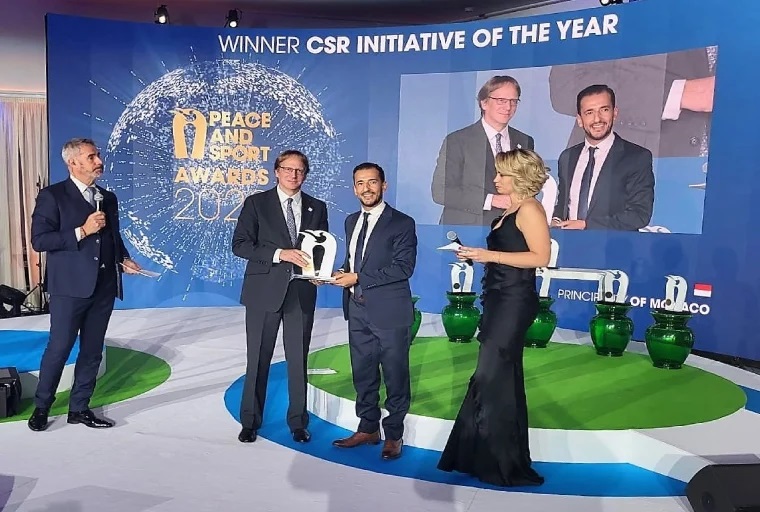 "أولماس" تحرز جائزة أفضل شركة في حفل جوائز السلام والرياضة بموناكو