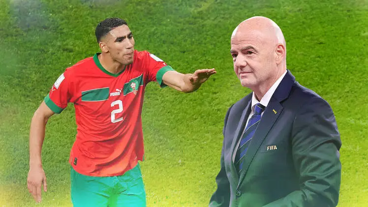 إنفانتينو: أنا من المعجبين بأشرف حكيمي.. والركراكي أذهل الجميع