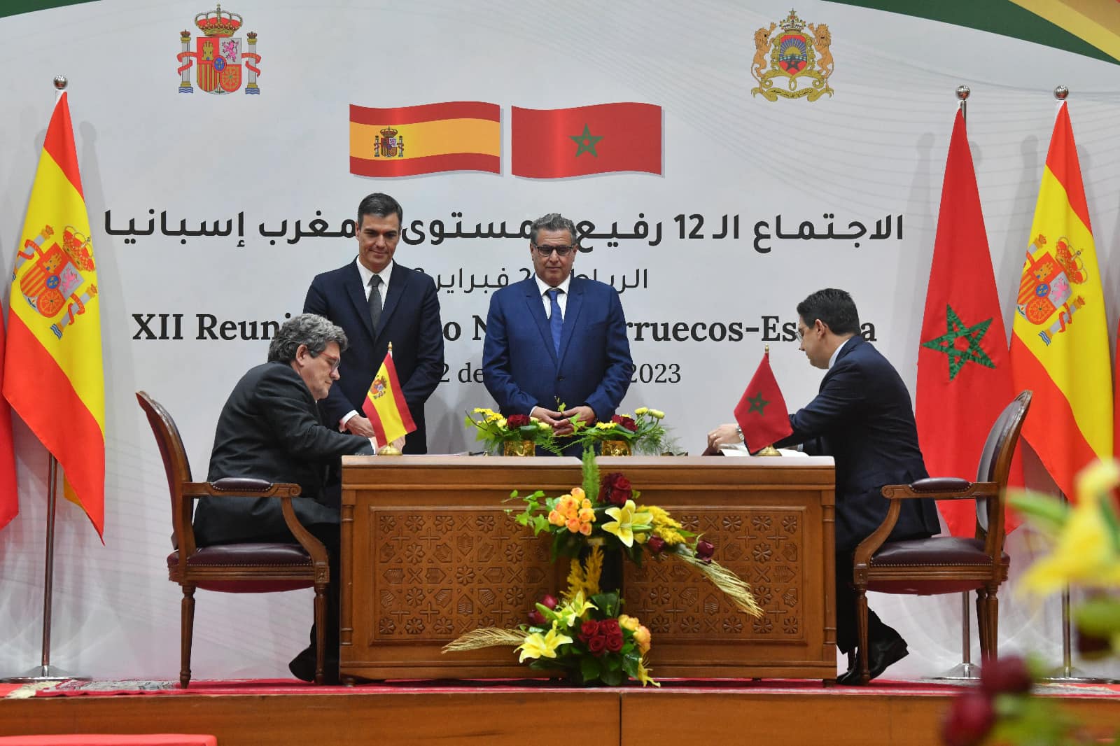 همت مجالات مختلفة.. المغرب وإسبانيا يوقعان 19 اتفاقاً