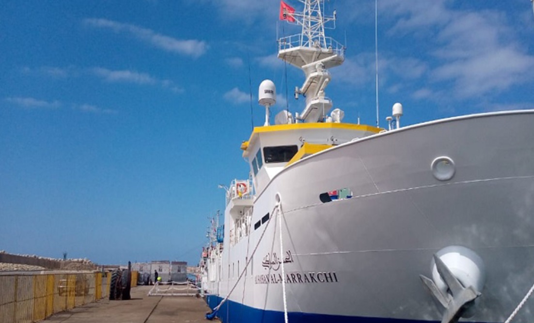 سفينة "الحسن المراكشي" تخوض مهمة تقييم الثروة السمكية بدول إفريقية