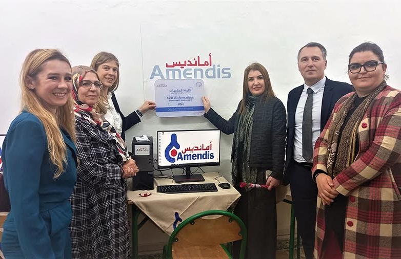 أمانديس تطوان تجهز قاعة للإعلاميات لفائدة جمعية الأمل النسائية