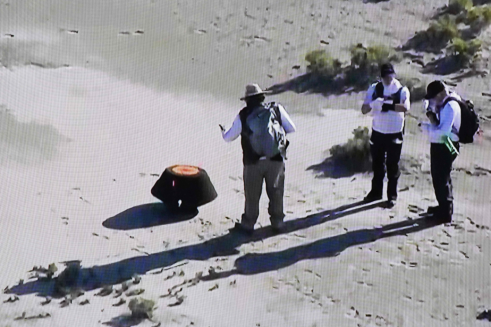 أكبر عينة من كويكب تحط في الصحراء الأمريكية