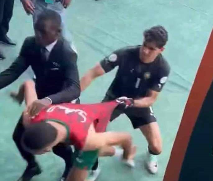 تفاصيل المشاجرة التي حدثت بين لاعبي المغرب والكونغو