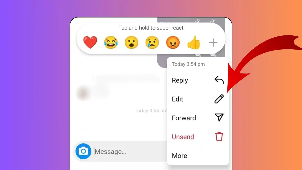  إنستغرام يضيف ميزة تعديل الرسائل 