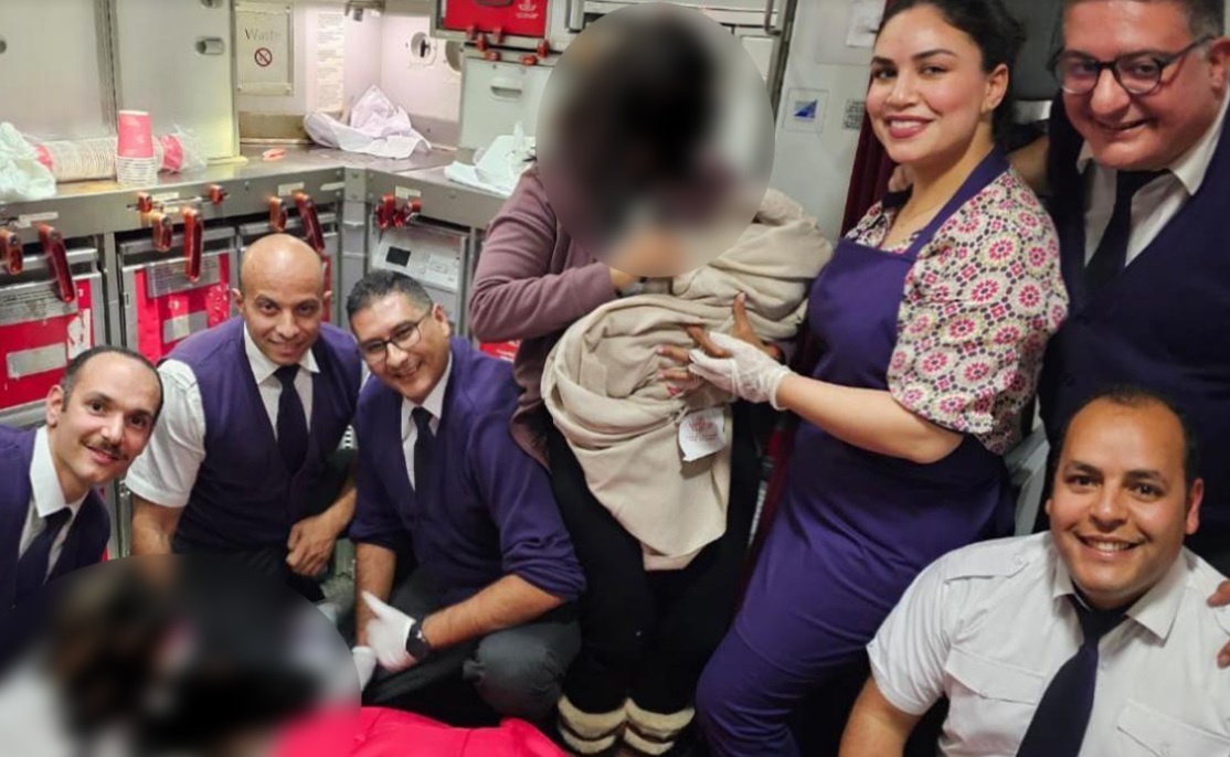 ولادة طفلة في رحلة بين الدار البيضاء ومونتريال