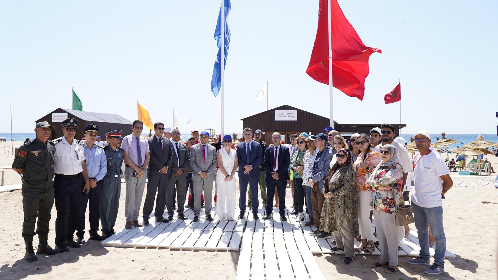  شاطئ واد لو.. أمانديس تحصل على اللواء الأزرق 