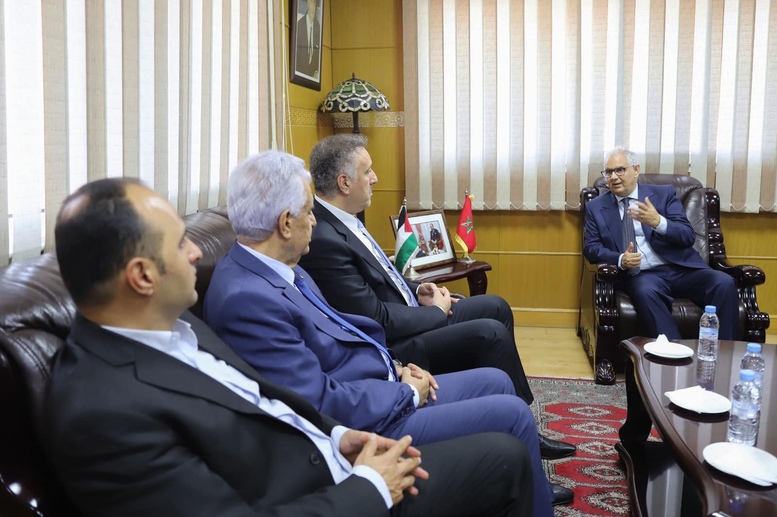 نزار بركة يستقبل وفدا فلسطينيا ويدعو إلى رفع الحصار عن غزة