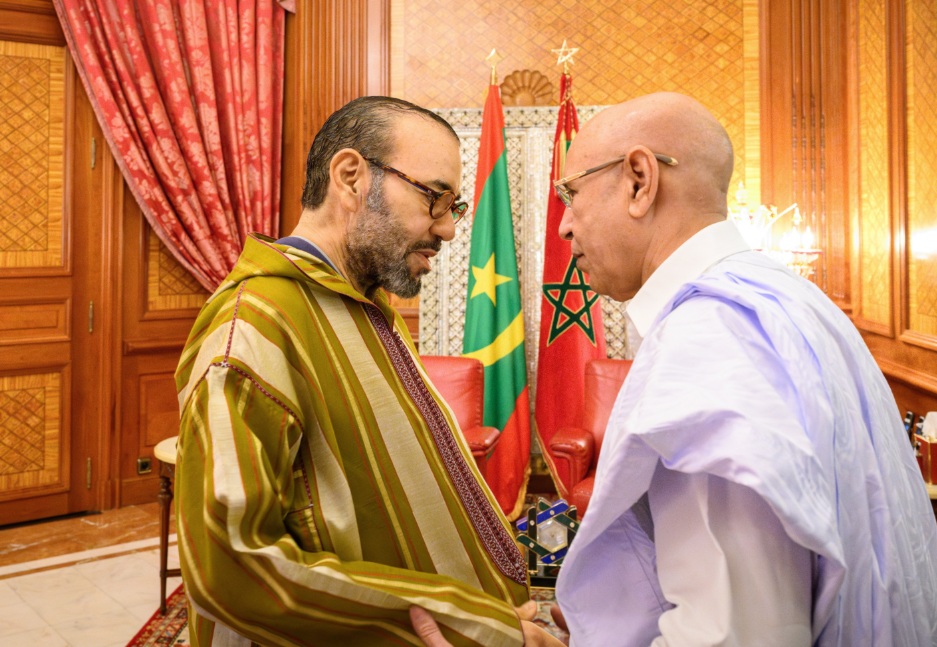  الملك للرئيس الموريتاني: حريصون على الارتقاء بعلاقات التعاون بين بلدينا الجارين 