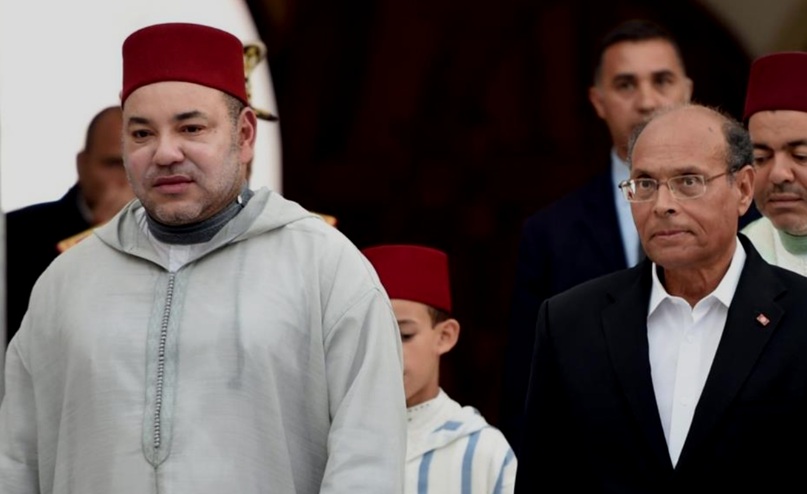  المرزوقي: عندما علمت أن الملك محمد السادس يتجول في شوارع تونس دون بروتوكول كدت أصاب بجلطة 