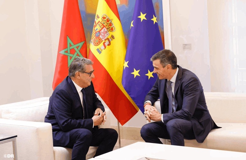  مباحثات ثنائية تجمع أخنوش وسانشيز 