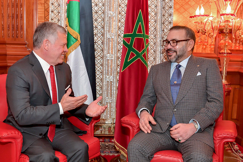 الملك محمد السادس للعاهل الأردني: نتمنى للشعب الأردني التقدم في ظل قيادتكم الحكيمة